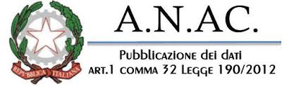 AVCP - Pubblicazione dei dati ai sensi dell'art.1 comma 32 Legge n.190/2012
